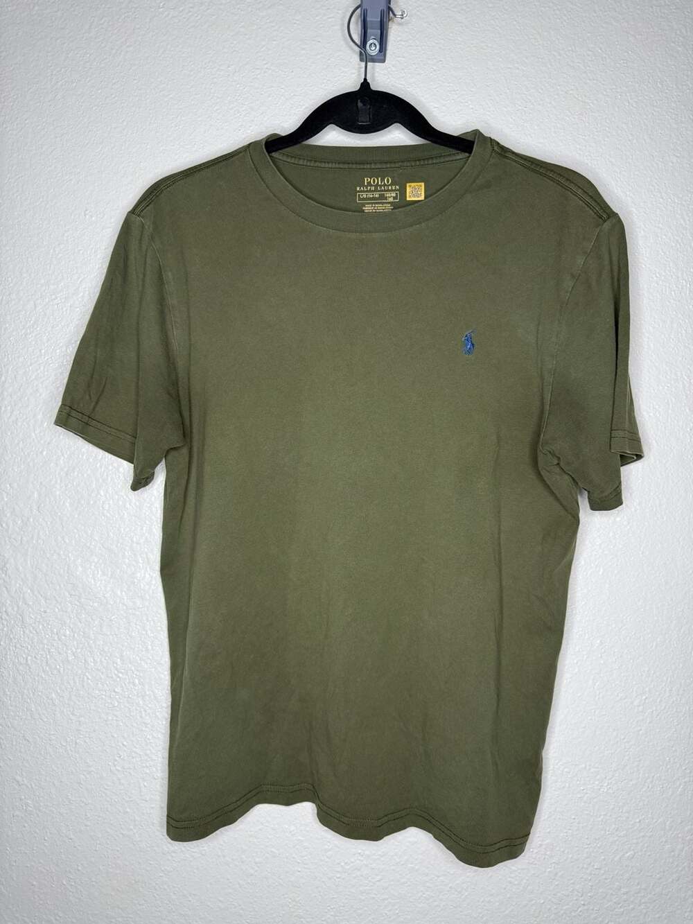 Polo Ralph Lauren Olive Green Short Sleeve Crewneck T-Shirt Boys L/G (14-16)